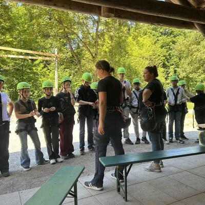 Die Klassen 5a und 7a im GATE Ettlingen